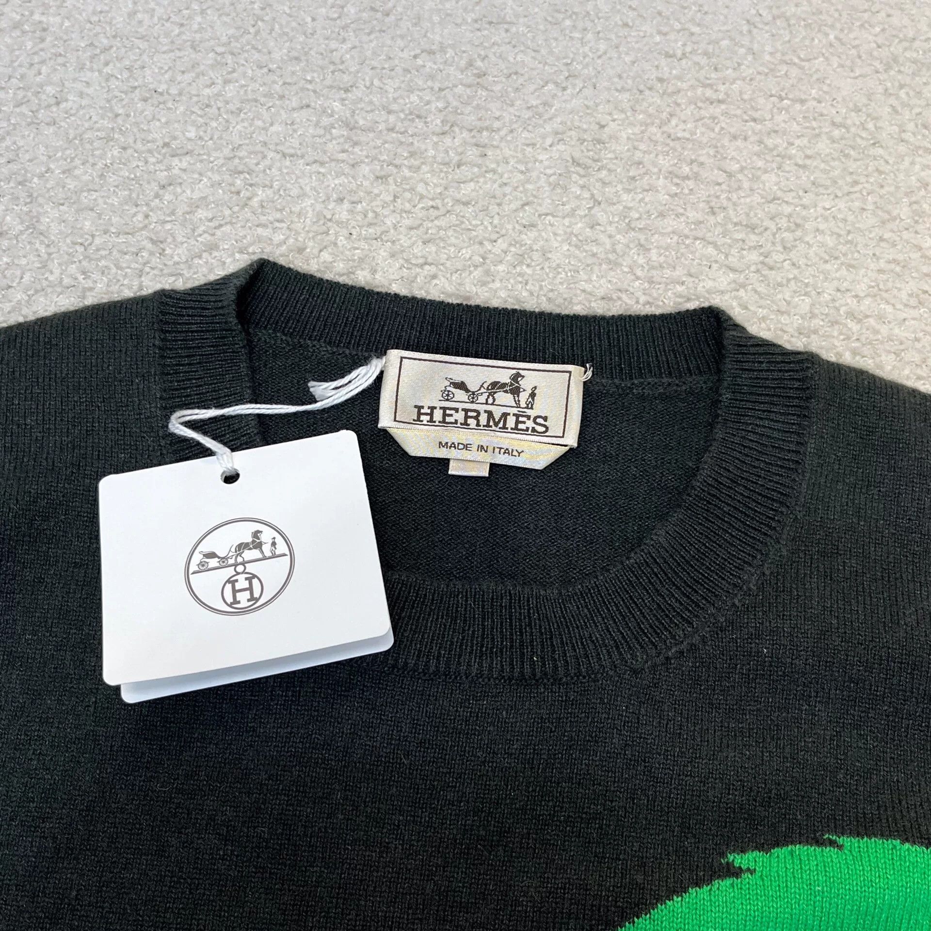Hermes Hermès FW22 Animal Intarsia Cashmere Sweater Size US L / EU 52-54 / 3 - 3 Thumbnail