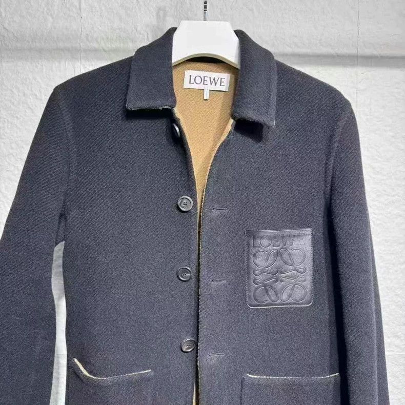 Loewe LOEWE Men's Wool Double-faced Coat Size US M / EU 48-50 / 2 - 2 Thumbnail