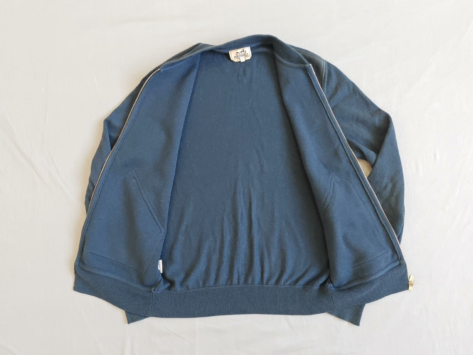 Hermes Hermes Suede Leather Cashmere Jacket L Size US L / EU 52-54 / 3 - 5 Thumbnail