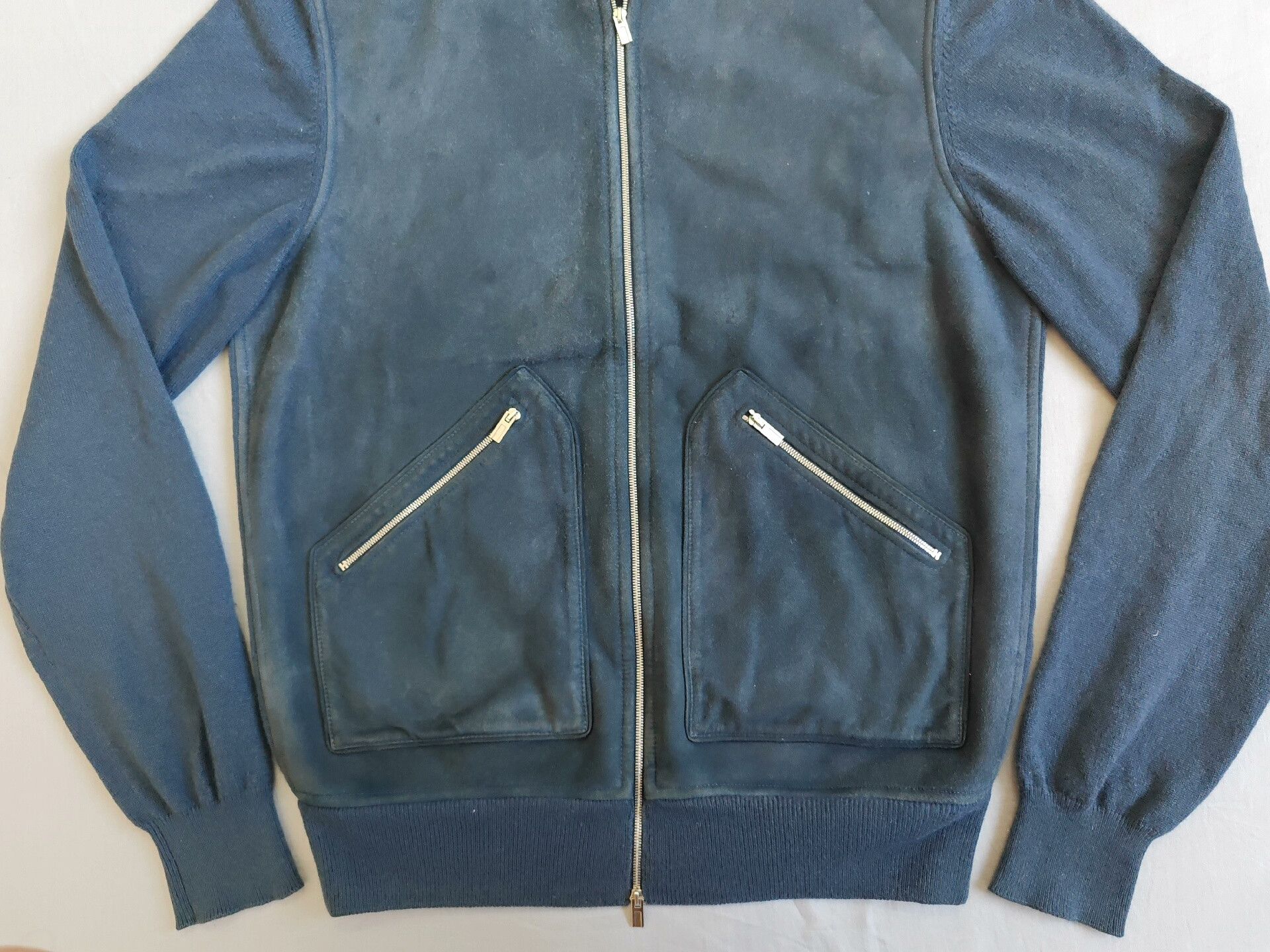 Hermes Hermes Suede Leather Cashmere Jacket L Size US L / EU 52-54 / 3 - 8 Thumbnail