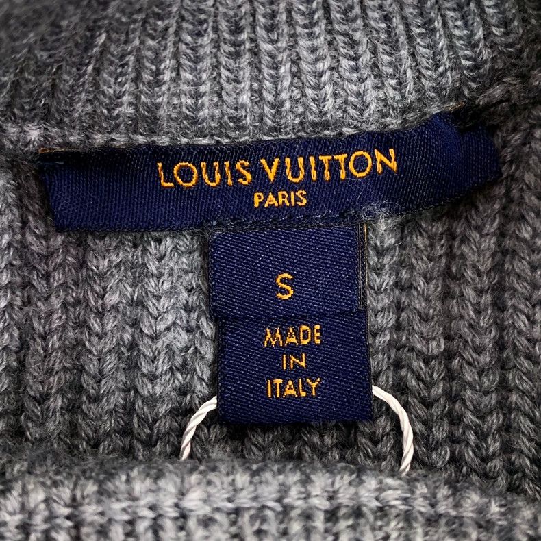 Louis Vuitton Louis Vuitton Gray Logo Embroidered Sweater Size US S / EU 44-46 / 1 - 5 Thumbnail