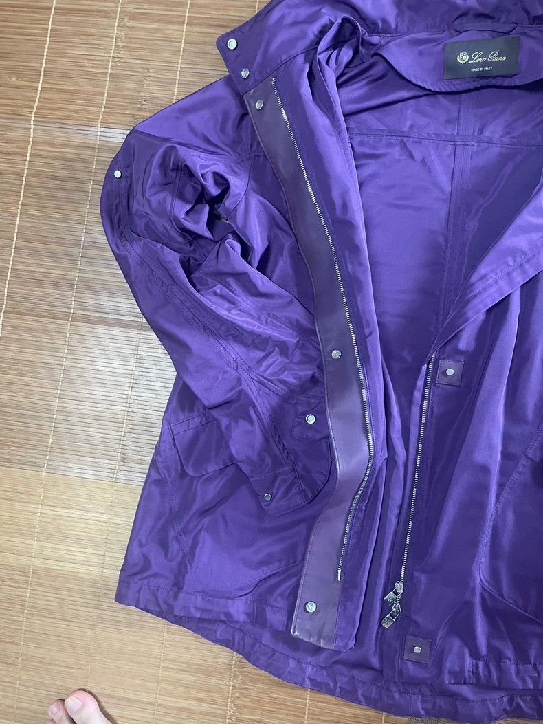 Loro Piana Loro Piana Purple Women's Trench Coat Size US L / EU 52-54 / 3 - 3 Thumbnail