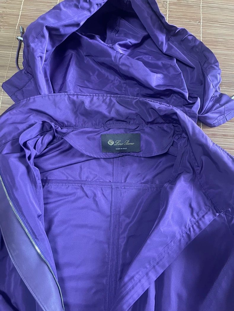 Loro Piana Loro Piana Purple Women's Trench Coat Size US L / EU 52-54 / 3 - 2 Thumbnail