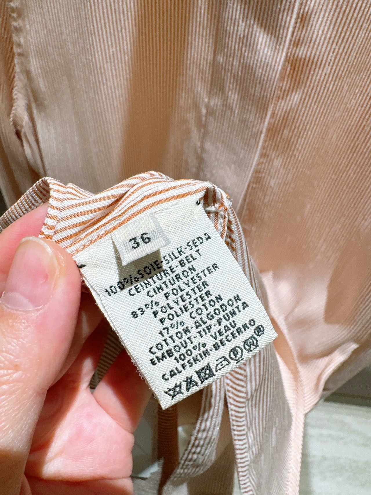 Hermes HERMES Striped Loose Dress Size US 36 / EU 52 - 7 Thumbnail