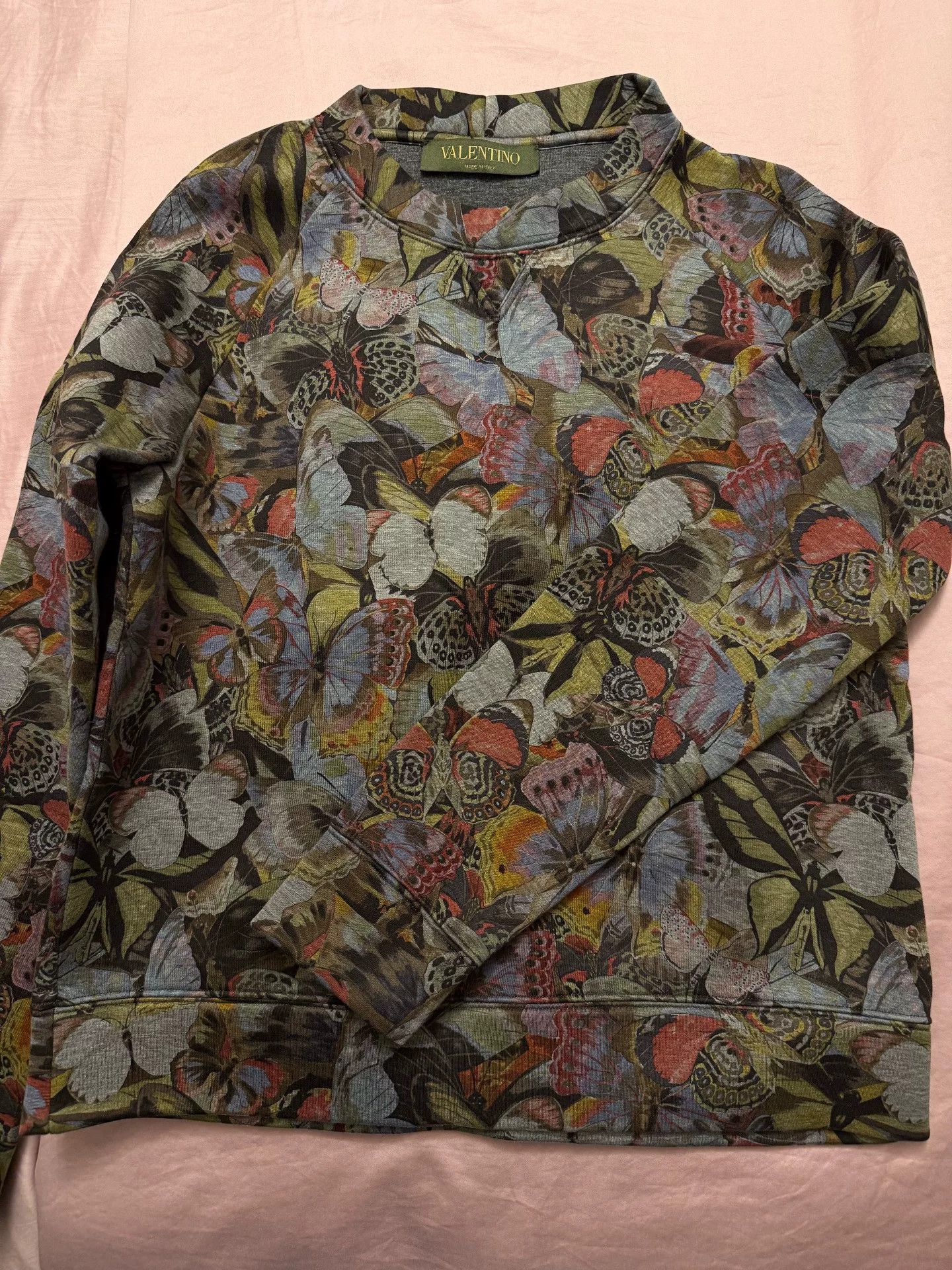 Valentino Butterfly Print Sweatshirt