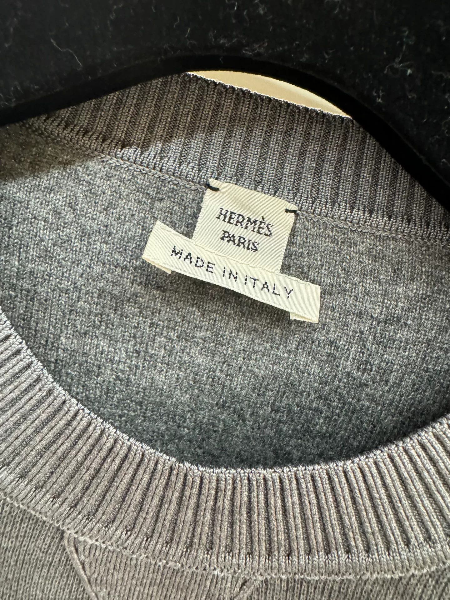 Hermes HERMES Gray Carriage Logo Knit Sweater Size US M / EU 48-50 / 2 - 3 Thumbnail