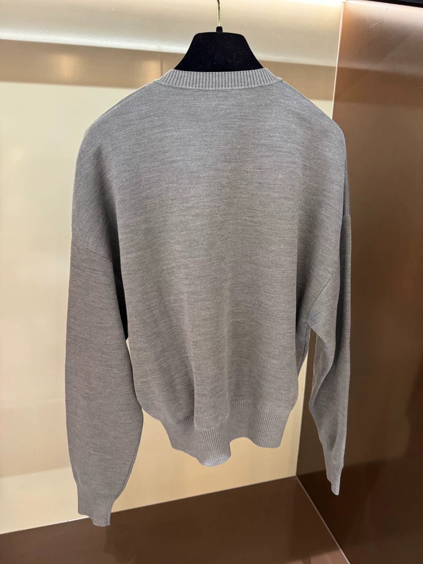 Hermes HERMES Gray Carriage Logo Knit Sweater Size US M / EU 48-50 / 2 - 5 Thumbnail