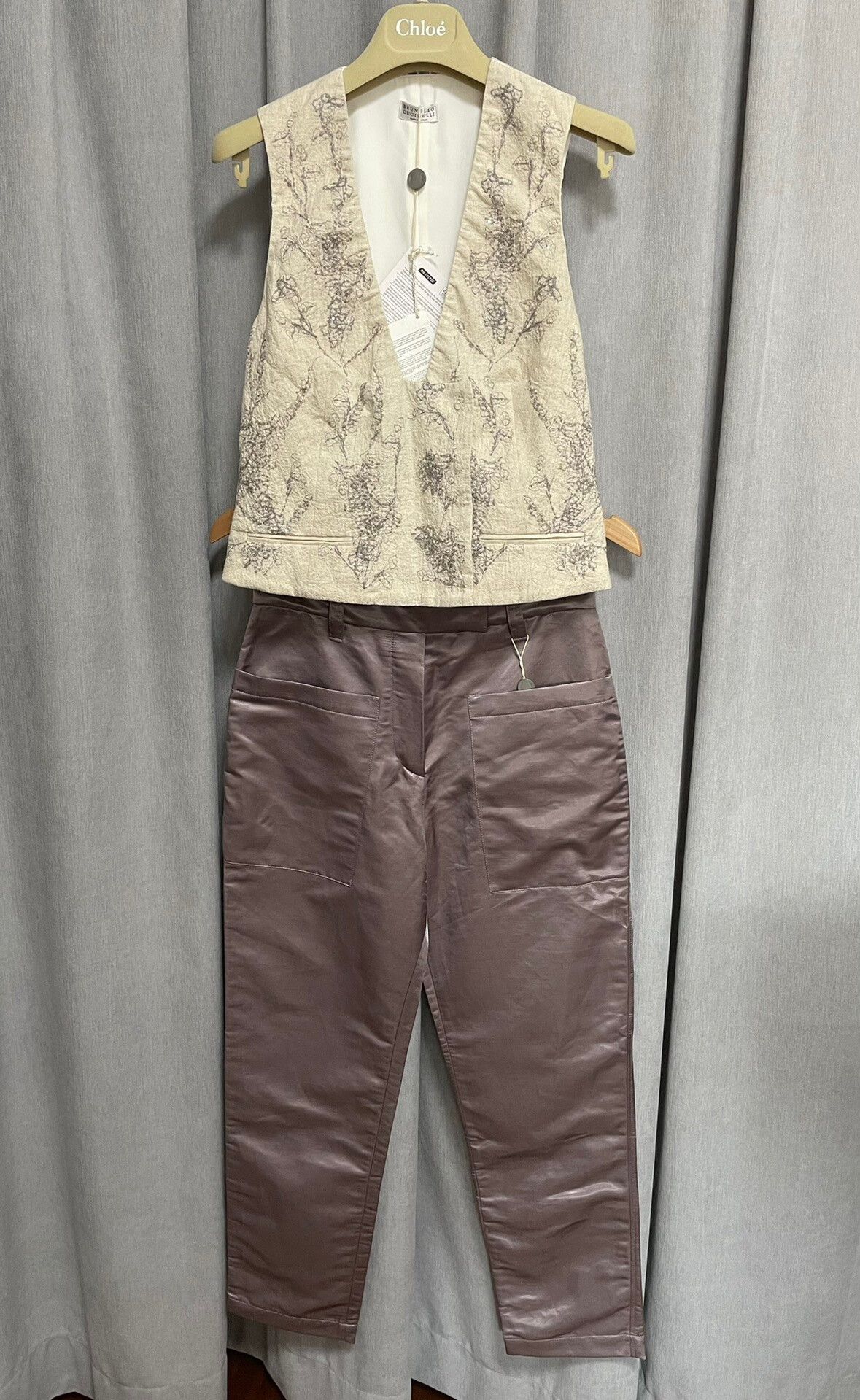 Brunello Cucinelli Brunello Cucinelli Embroidered Evening Vest Size US XS / EU 42 / 0 - 4 Thumbnail