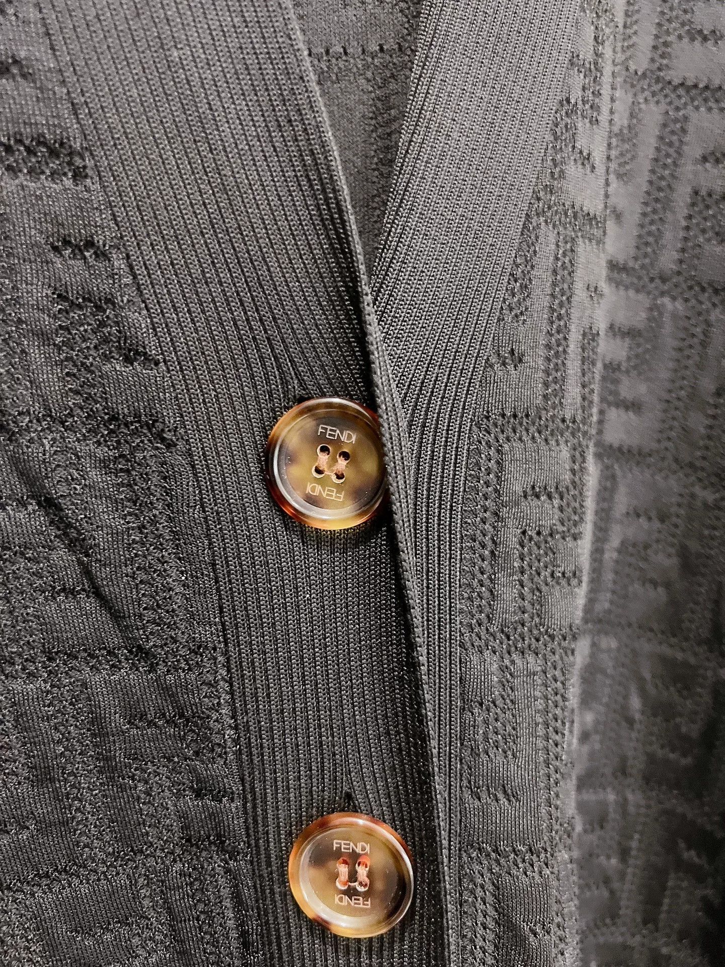 Fendi FENDI Black FF Knit Cardigan Size US S / EU 44-46 / 1 - 3 Thumbnail