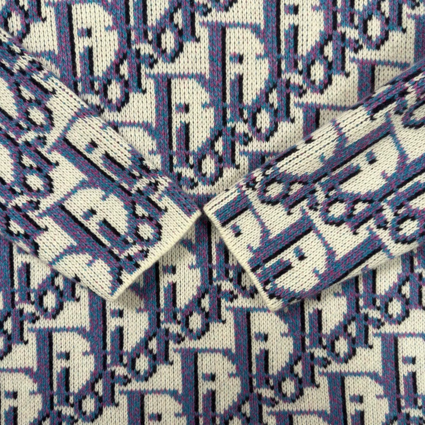 Dior dior stussy blue printed sweater size m Size US M / EU 48-50 / 2 - 6 Thumbnail