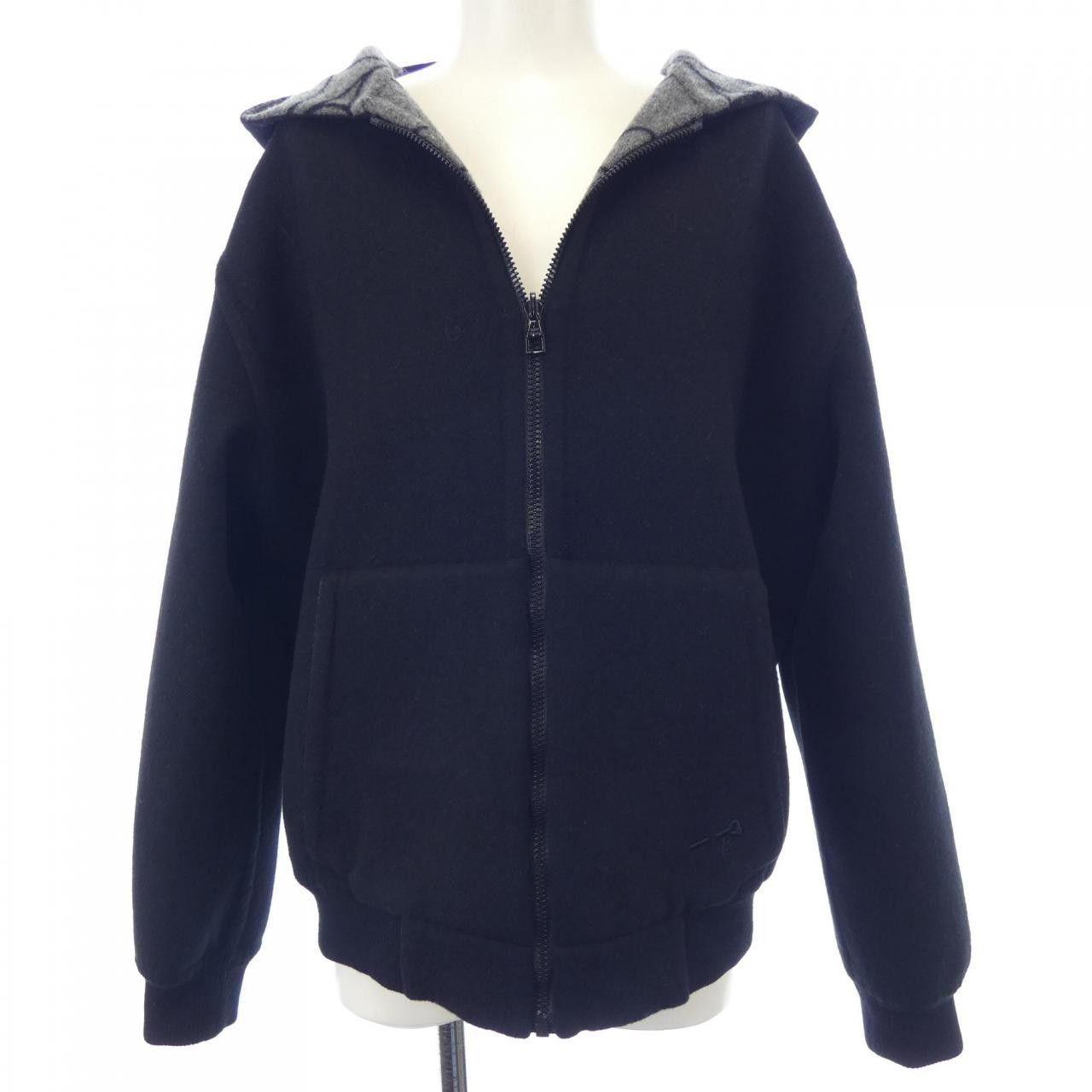 Louis Vuitton Louis Vuitton Louis Vuitton Reversible Double Face Wool Hooded Blouson Others Outerwear HQB52EZQG DUTY FREE for USA Size ONE SIZE - 7 Thumbnail