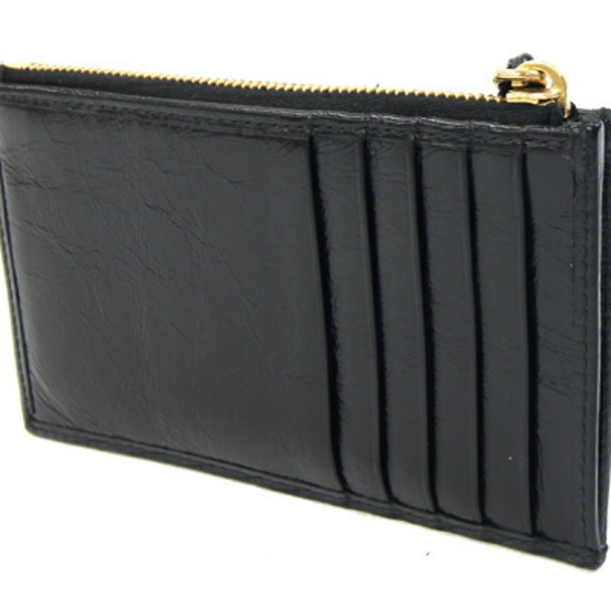 Prada Prada Card Case 1MC086 Black Leather Fragment Coin Purse Mini Wallet Women's PRADA Size ONE SIZE - 2 Thumbnail