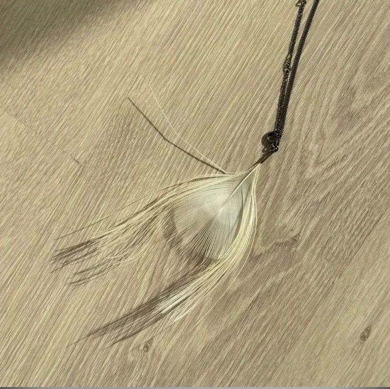 Ann Demeulemeester Ann Demeulemeester Feather Silver Necklace Size ONE SIZE - 6 Thumbnail