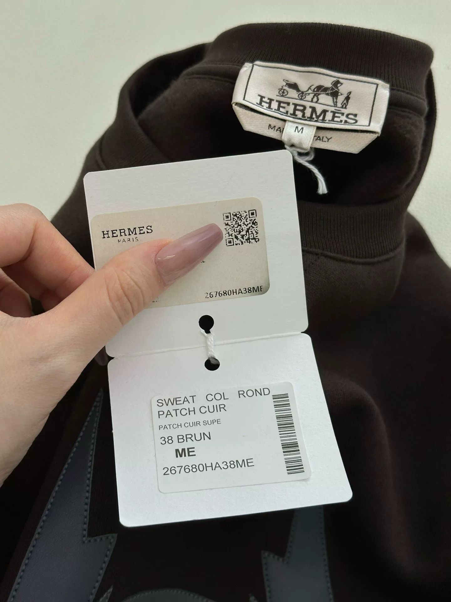 Hermes Hermes 2022 Brown Sweatshirt Horse Head Pattern Size US M / EU 48-50 / 2 - 8 Thumbnail