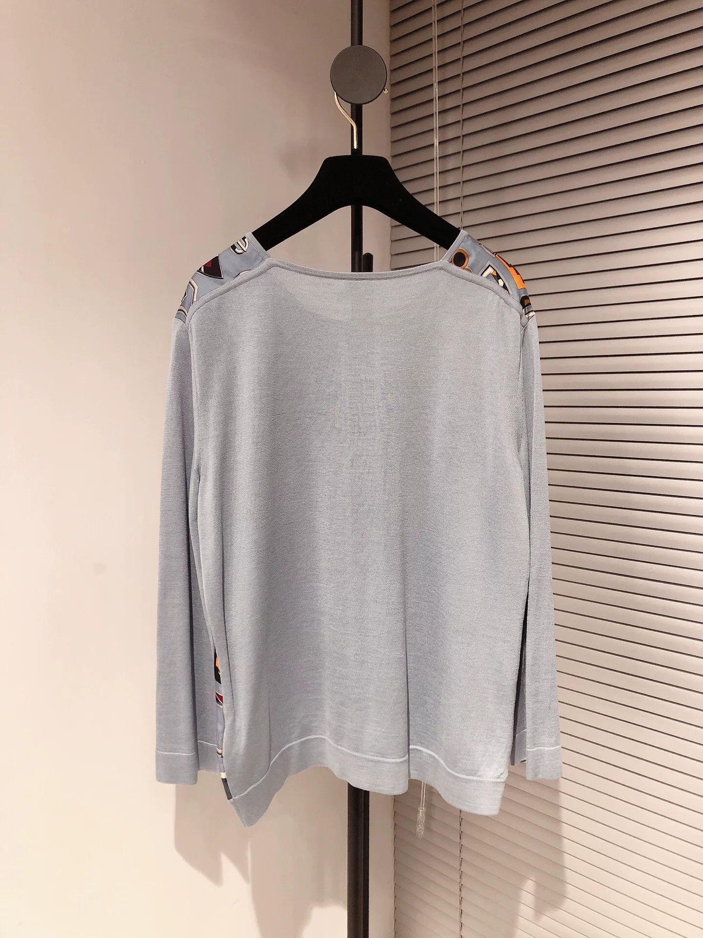 Hermes Hermes Silk Print Paneled Knit Top Size US S / EU 44-46 / 1 - 2 Thumbnail