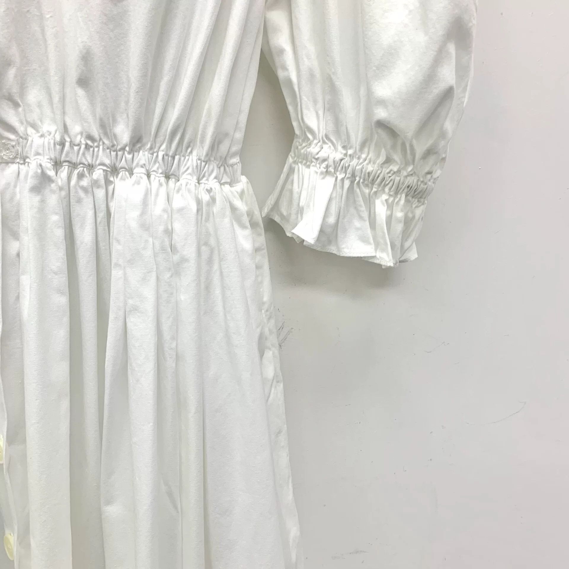 Miu Miu Miu Miu White Cotton Sailor Dress Size M Size M / US 6-8 / IT 42-44 - 4 Thumbnail