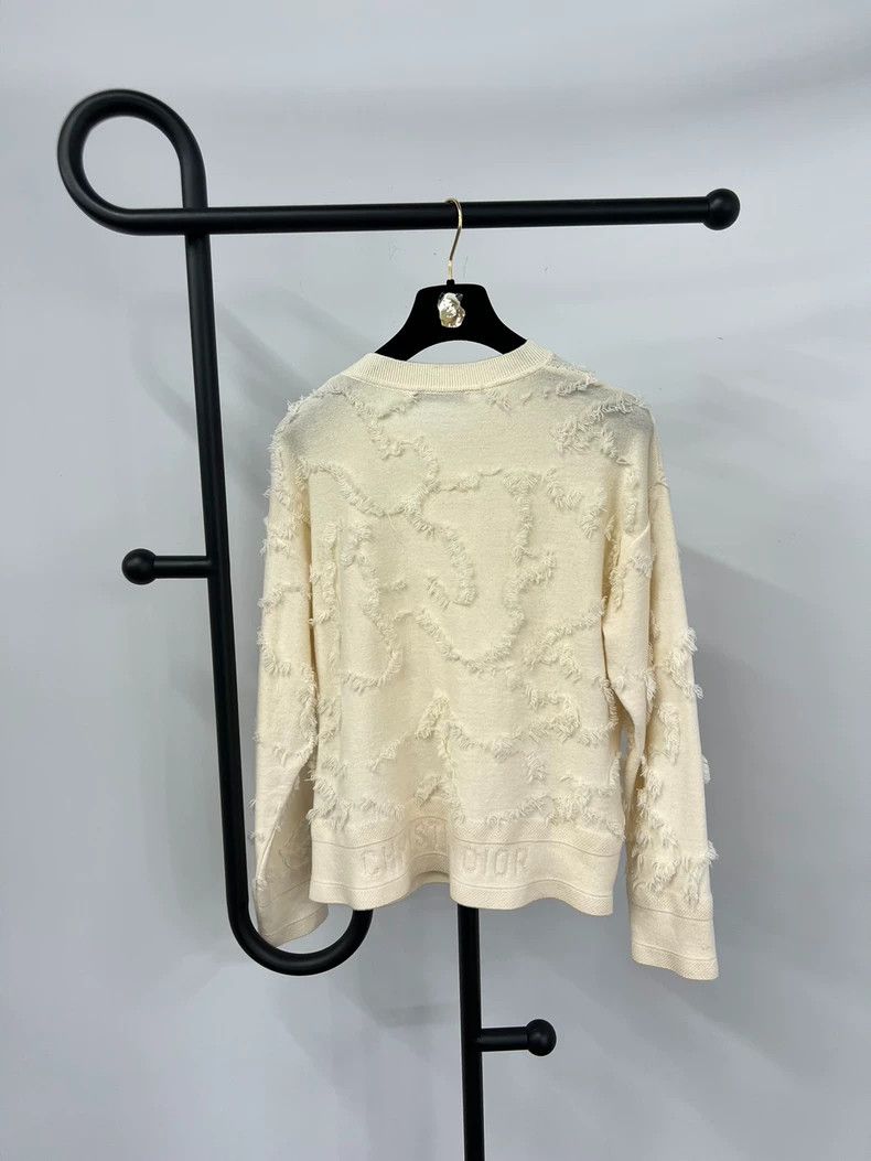 Dior Dior White Feather Cashmere Sweater Size US S / EU 44-46 / 1 - 2 Thumbnail