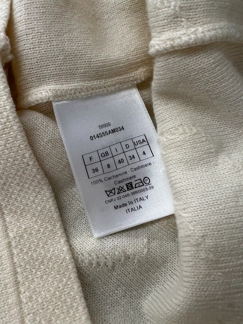Dior Dior White Feather Cashmere Sweater Size US S / EU 44-46 / 1 - 6 Thumbnail