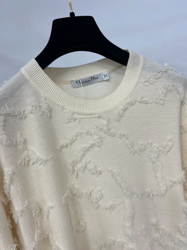 Dior Dior White Feather Cashmere Sweater Size US S / EU 44-46 / 1 - 3 Thumbnail
