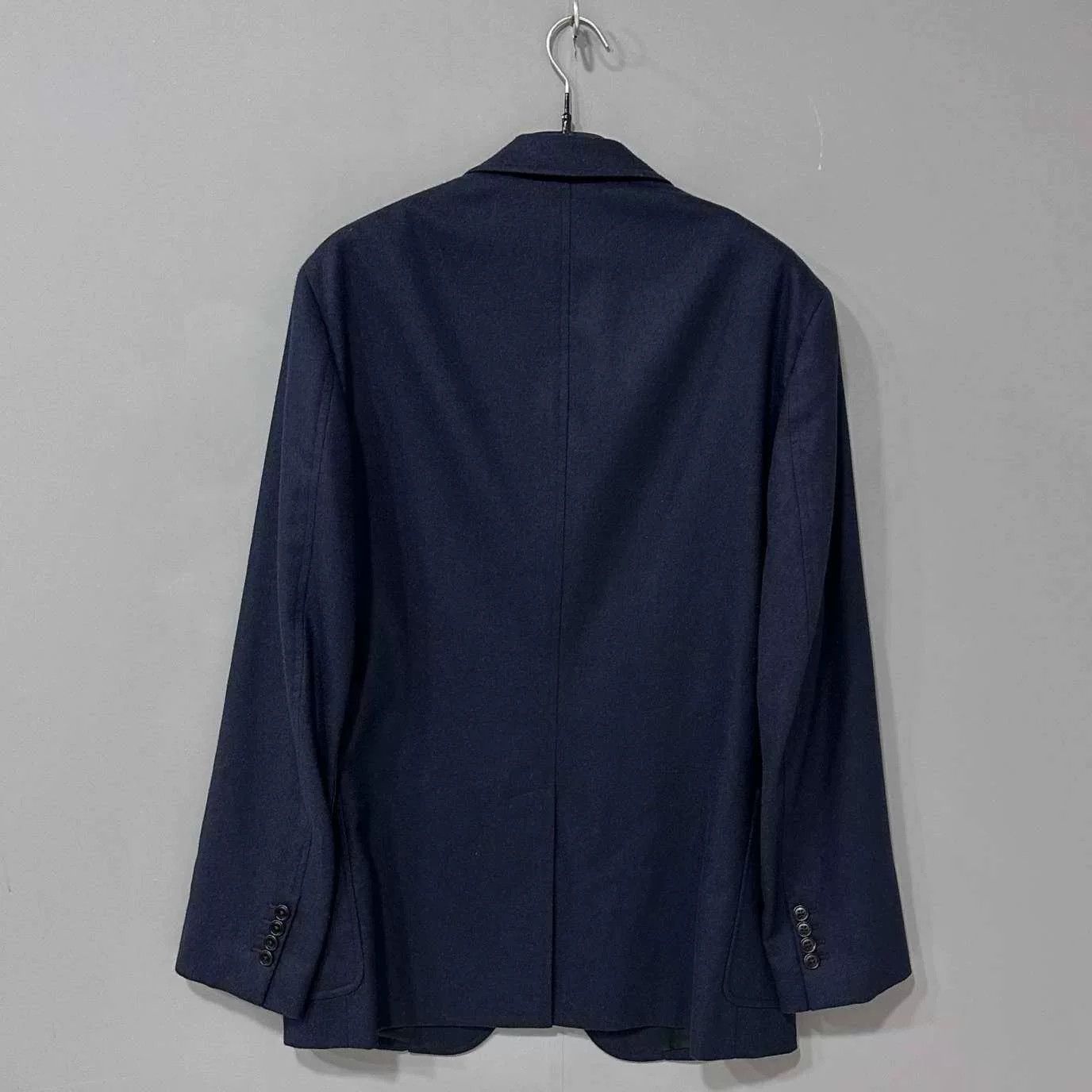 Hermes HERMES Wool Leather Trim Blazer Size US L / EU 52-54 / 3 - 3 Thumbnail