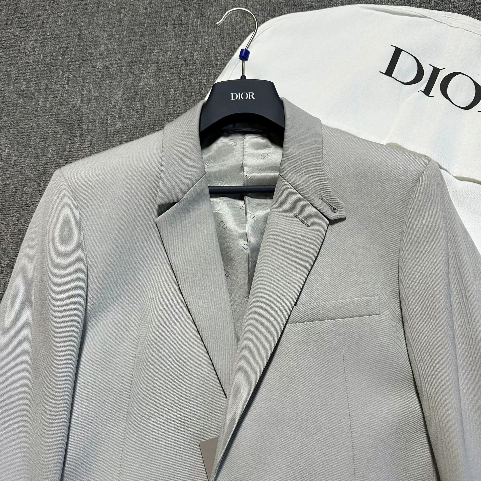 Dior dior ice silver wool suit jacket Size US L / EU 52-54 / 3 - 2 Thumbnail