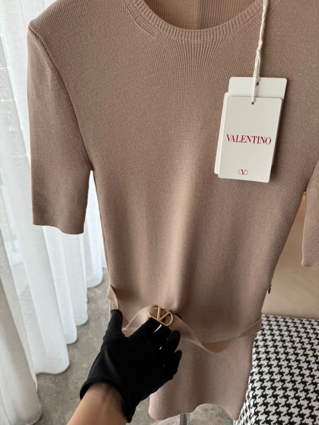 Valentino Valentino 24SS Belted Knit Top Size US M / EU 48-50 / 2 - 3 Thumbnail