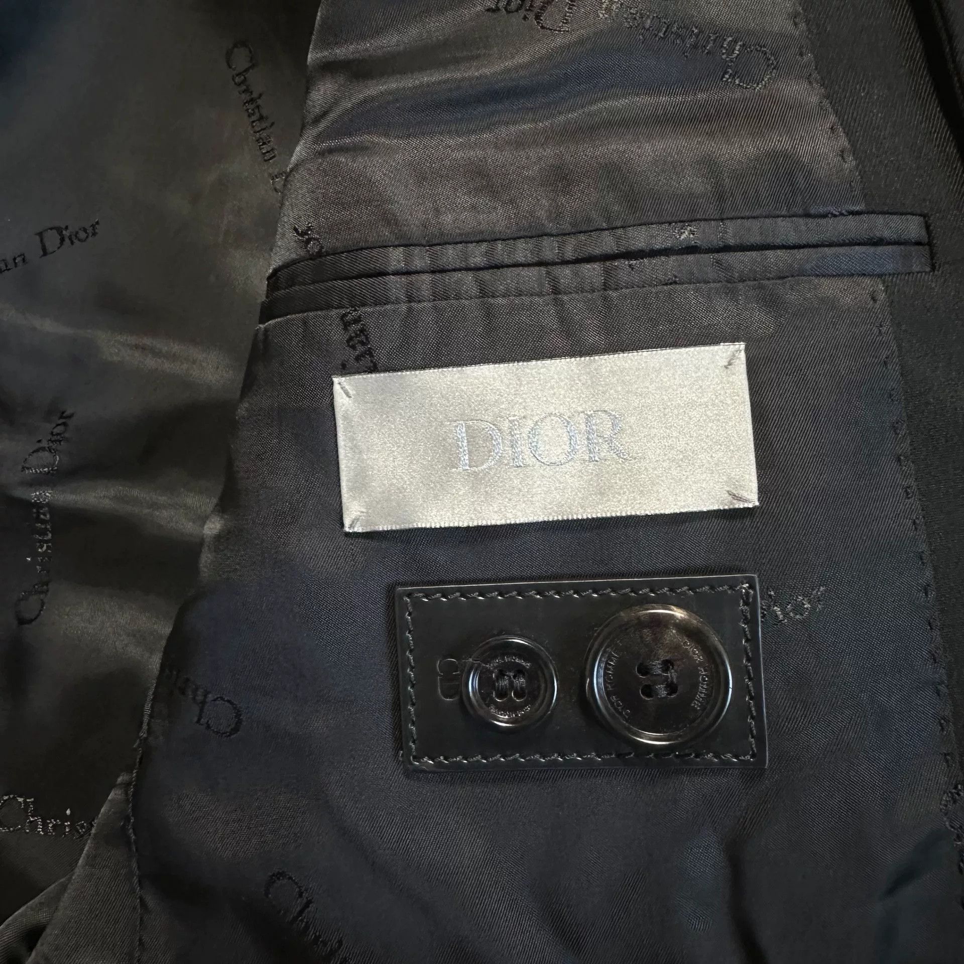 Dior Dior Wool Logo Print Suit Jacket Size US L / EU 52-54 / 3 - 7 Thumbnail