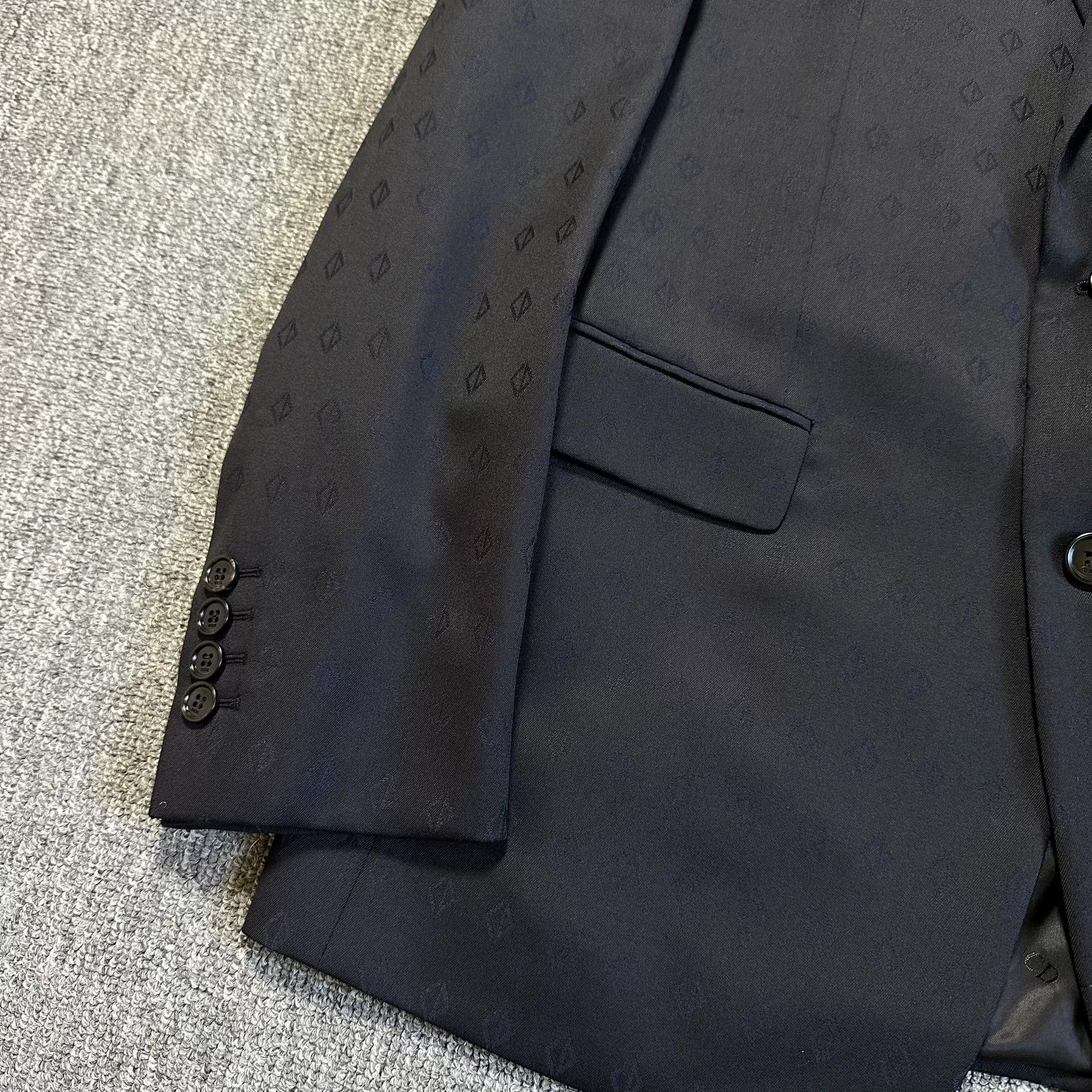 Dior Dior Wool Logo Print Suit Jacket Size US L / EU 52-54 / 3 - 2 Thumbnail