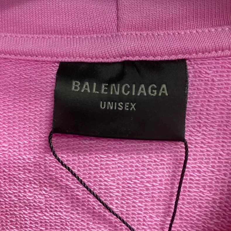Balenciaga Balenciaga 2024 Pink Logo Zip Hoodie Size US M / EU 48-50 / 2 - 3 Thumbnail