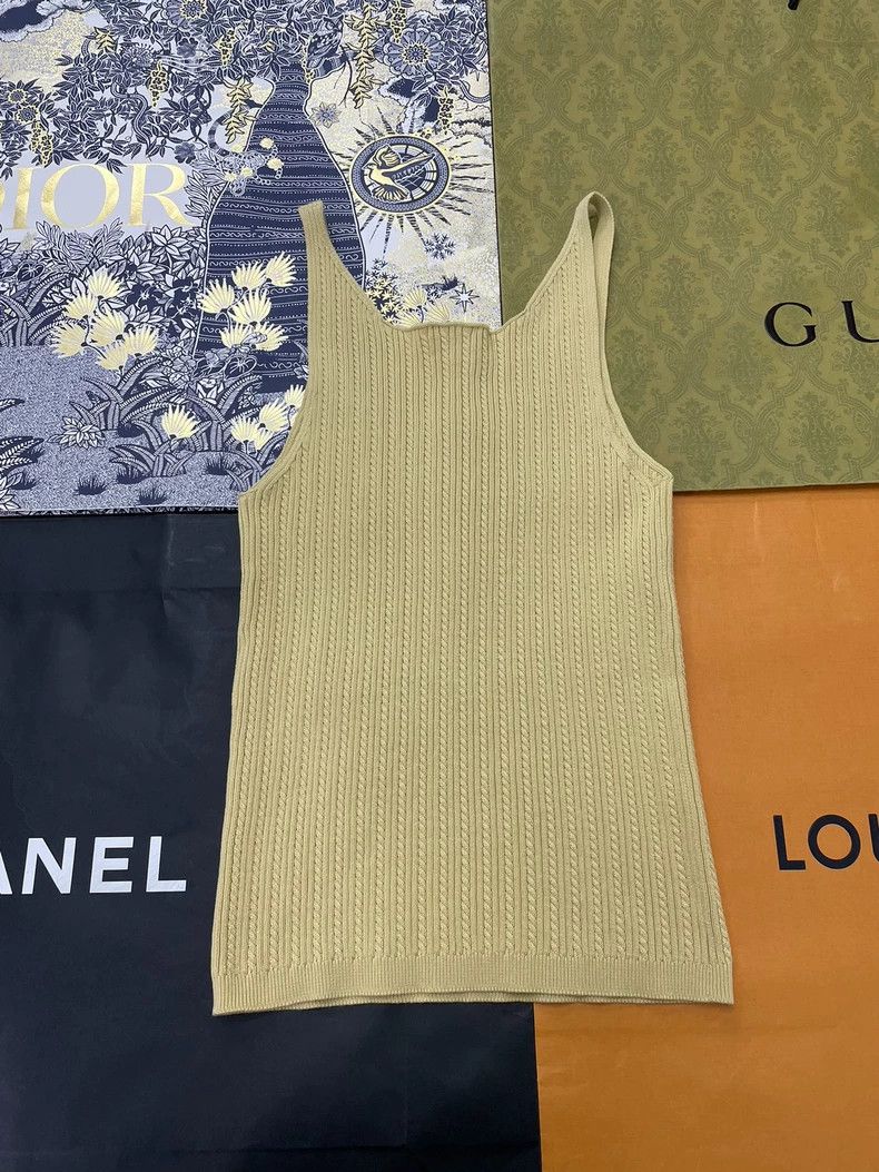 Chanel Chanel 22P Yellow Diamond Button Tank Top Size US S / EU 44-46 / 1 - 4 Thumbnail