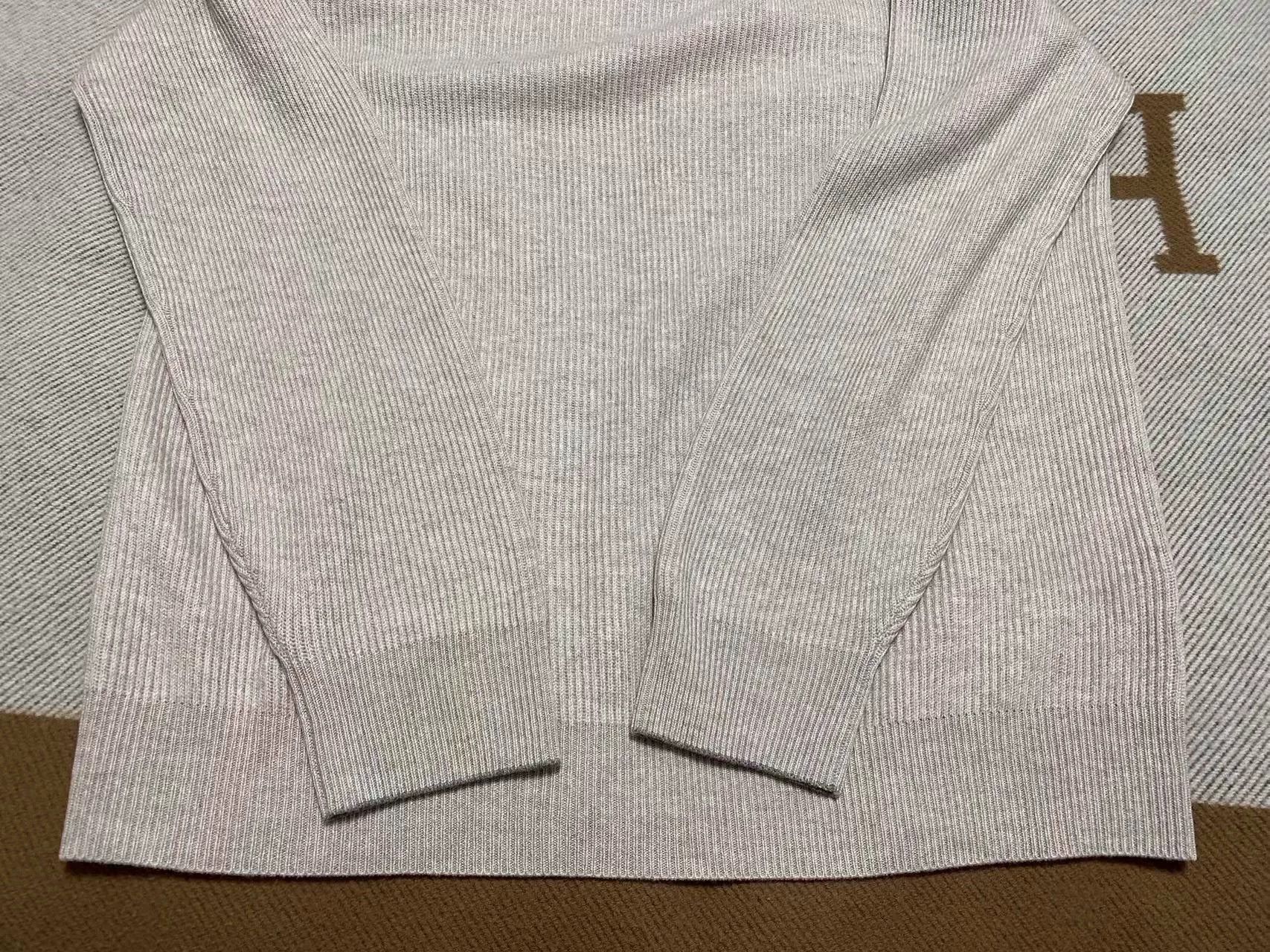 Brunello Cucinelli Brunello Cucinelli Oatmeal Cashmere Sweater Size US XL / EU 56 / 4 - 2 Thumbnail