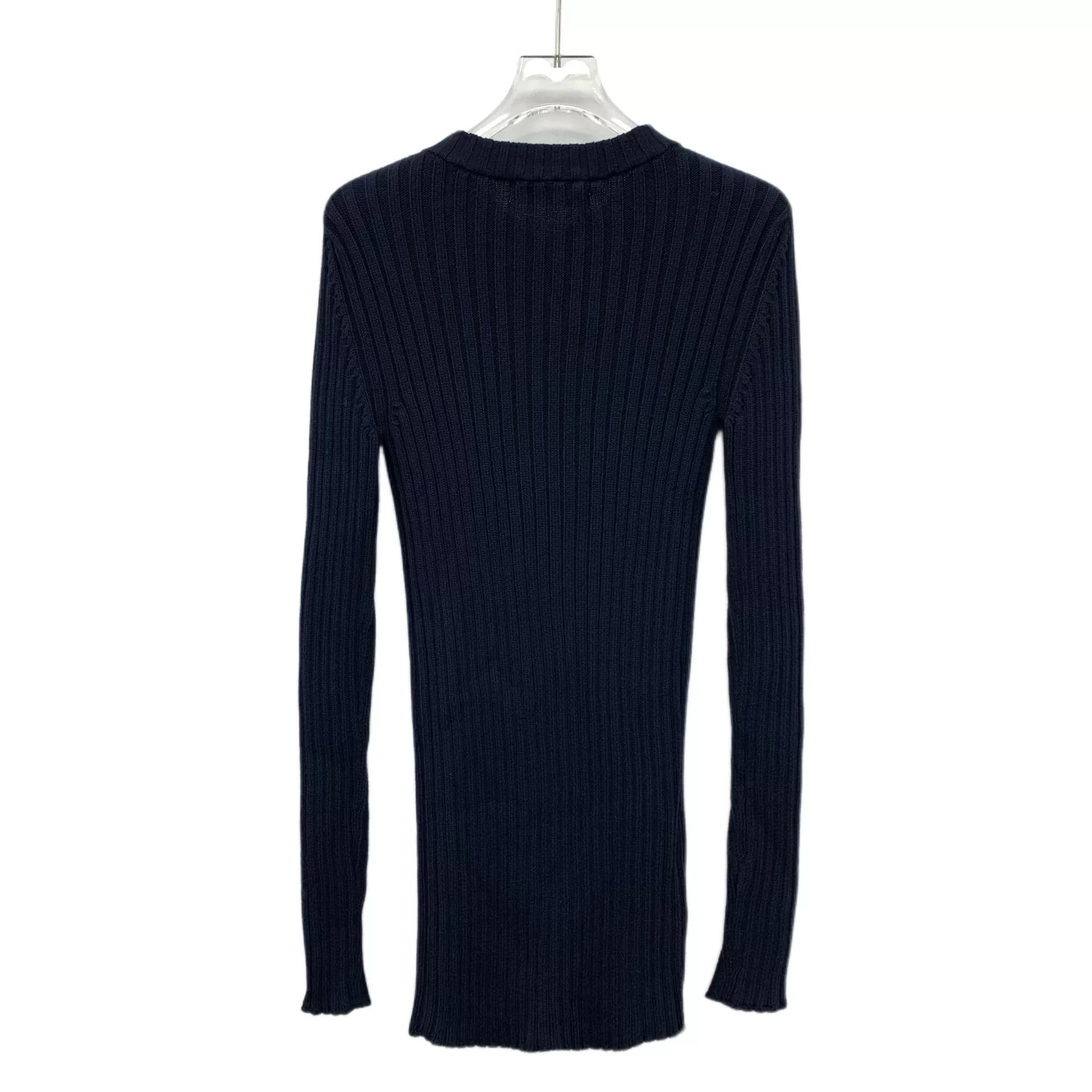 Miu Miu Miu Miu Dark Blue Logo Knit Zip Top Size US XS / EU 42 / 0 - 2 Thumbnail