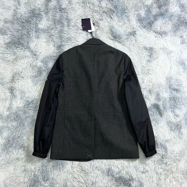 Prada Prada Gray Blazer with Black Sleeves Size US XS / EU 42 / 0 - 2 Thumbnail