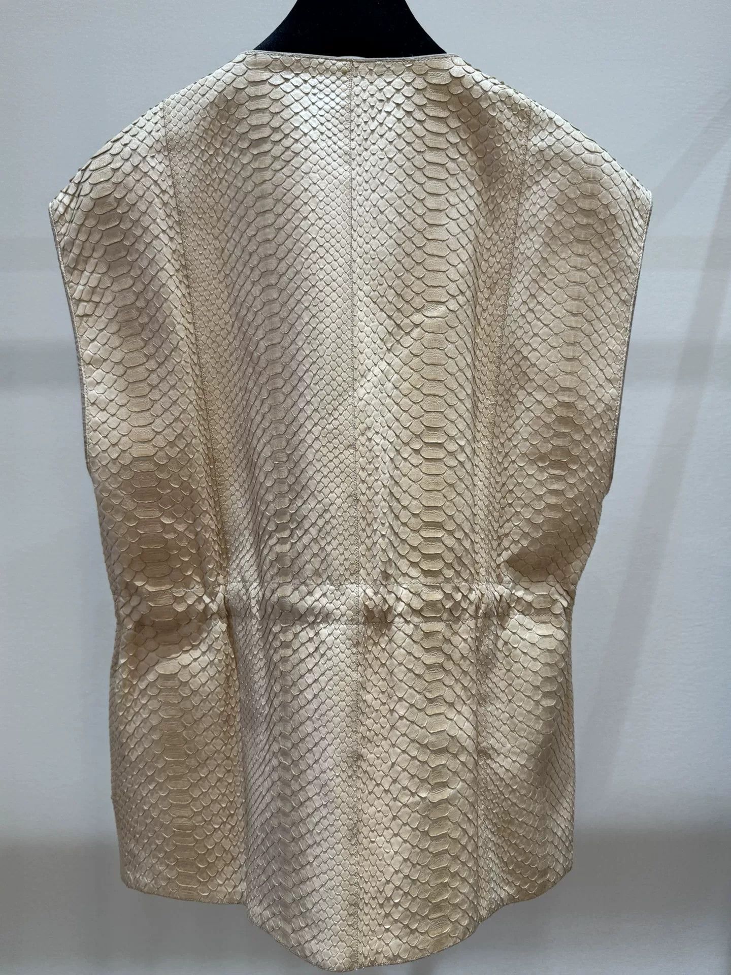 Brunello Cucinelli Brunello Cucinelli Beige Snake Print Vest Size US M / EU 48-50 / 2 - 8 Thumbnail