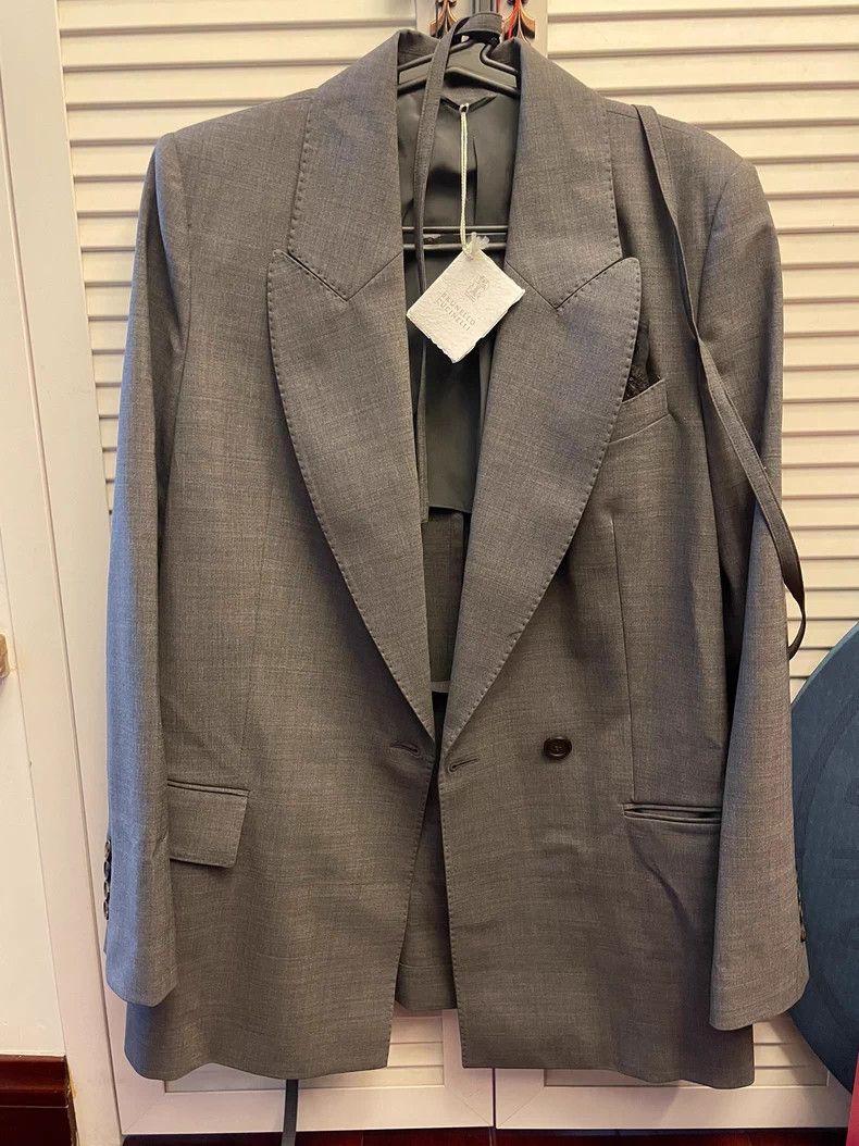 Brunello Cucinelli Brunello Cucinelli Wool Blazer with Scarf Size M / US 6-8 / IT 42-44 - 2 Thumbnail