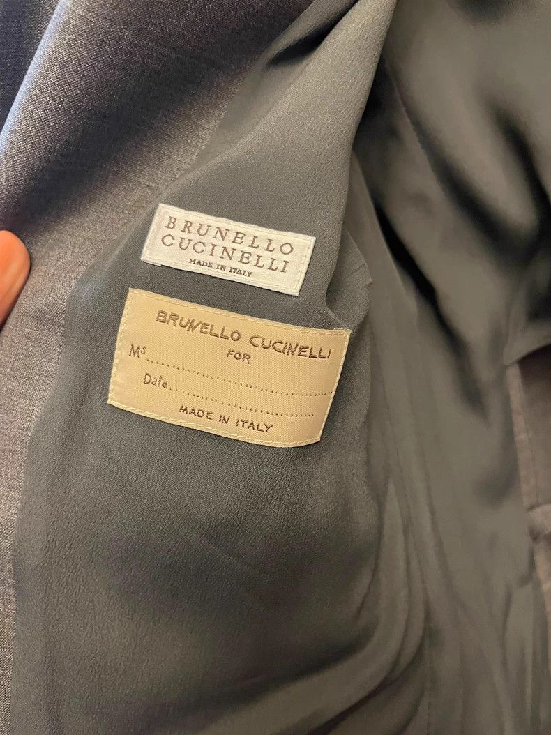Brunello Cucinelli Brunello Cucinelli Wool Blazer with Scarf Size M / US 6-8 / IT 42-44 - 3 Thumbnail