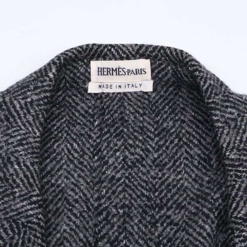 Maison Margiela Hermes Margiela Herringbone Cashmere Coat Size US M / EU 48-50 / 2 - 8 Thumbnail