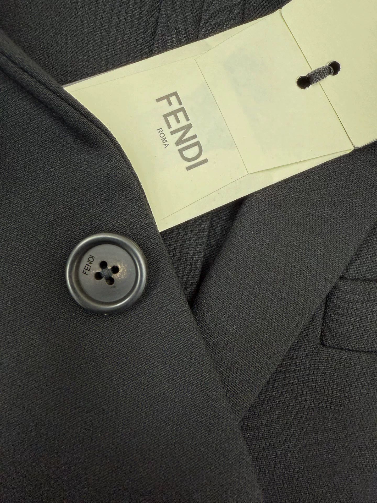 Fendi FENDI Wool Stretch Single Breasted Blazer Size US M / EU 48-50 / 2 - 7 Thumbnail