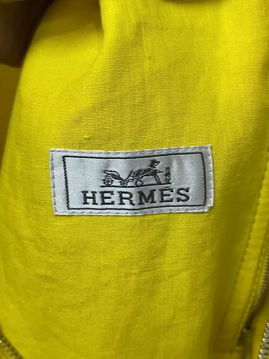 Hermes Hermes Yellow Zip Jacket Outerwear Size US M / EU 48-50 / 2 - 6 Thumbnail