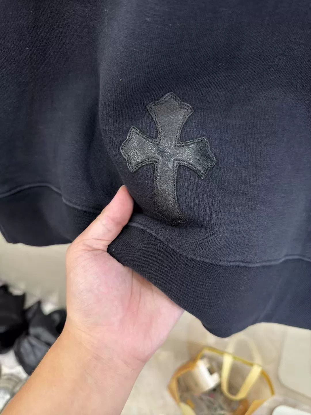 Chrome Hearts Chrome Hearts Cross Patchwork Short Sleeve Sweatshirt Size US L / EU 52-54 / 3 - 6 Thumbnail