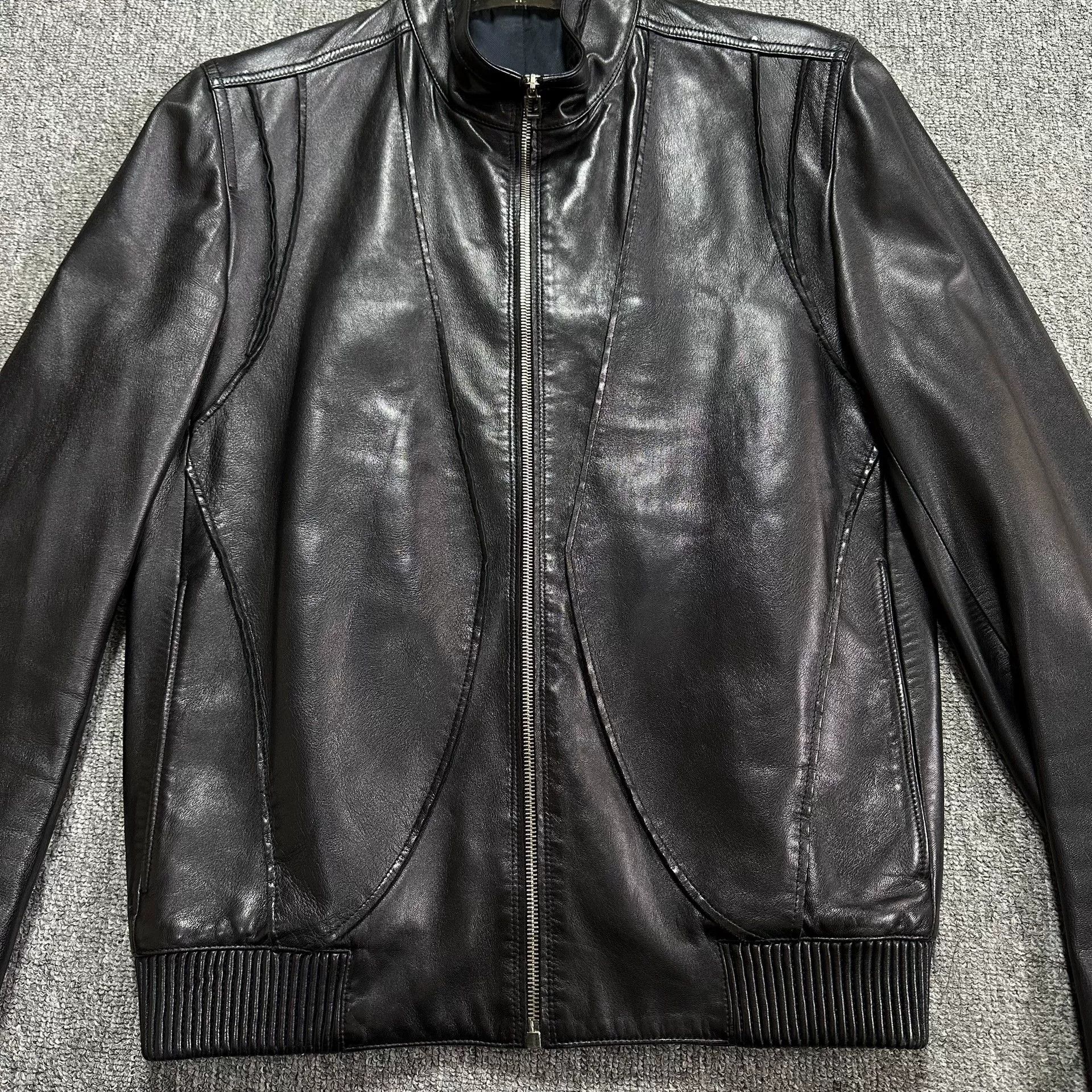 Dior Dior Homme Leather Biker Jacket Black Size US M / EU 48-50 / 2 - 2 Thumbnail
