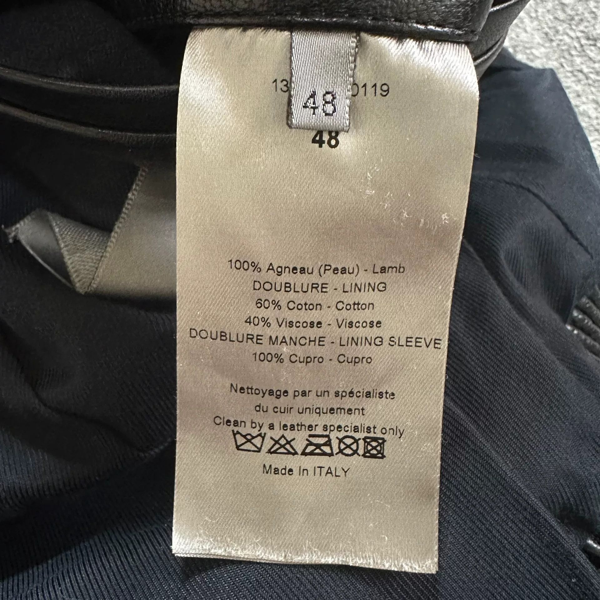 Dior Dior Homme Leather Biker Jacket Black Size US M / EU 48-50 / 2 - 8 Thumbnail