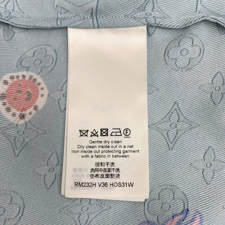 Louis Vuitton Louis Vuitton x Kusama Blue Silk Shirt Size US XL / EU 56 / 4 - 6 Thumbnail