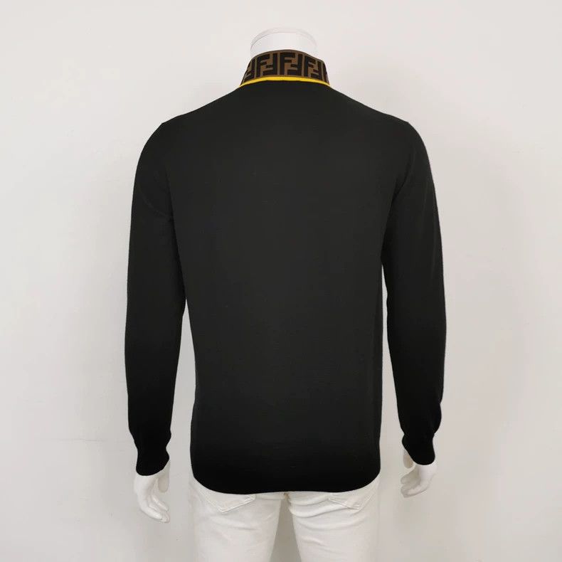 Fendi Fendi Wool Blend Colorblock Turtleneck Sweater Size US L / EU 52-54 / 3 - 2 Thumbnail