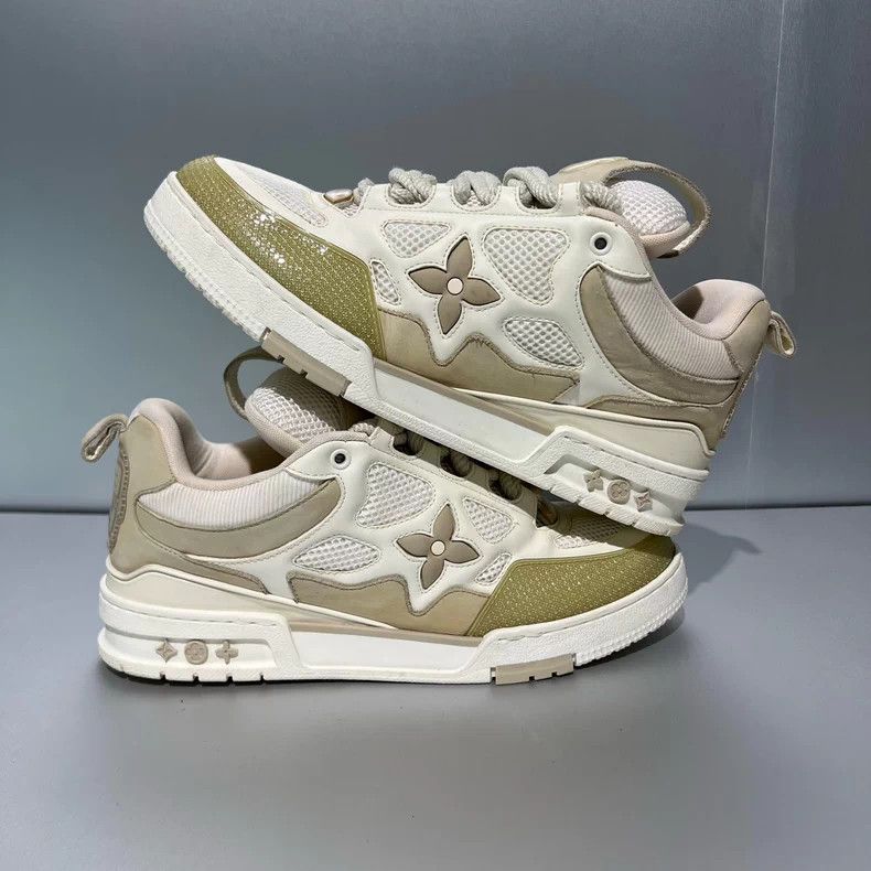 Louis Vuitton Louis Vuitton Skate White Brown Sneakers Size US 9 / EU 42 - 3 Thumbnail