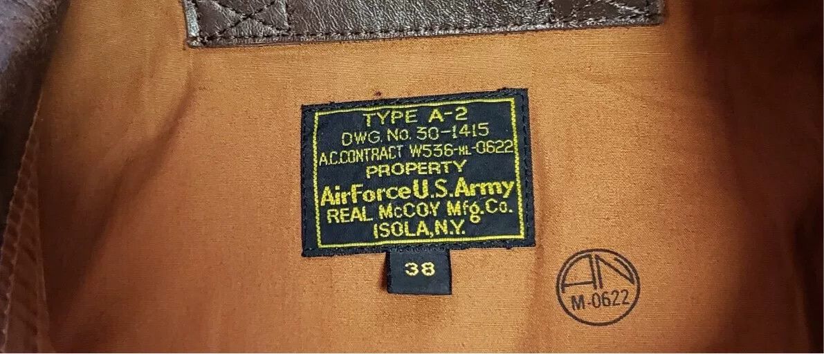The Real McCoy's the real mccoy's a2 leather jacket size 38 Size US M / EU 48-50 / 2 - 9 Thumbnail
