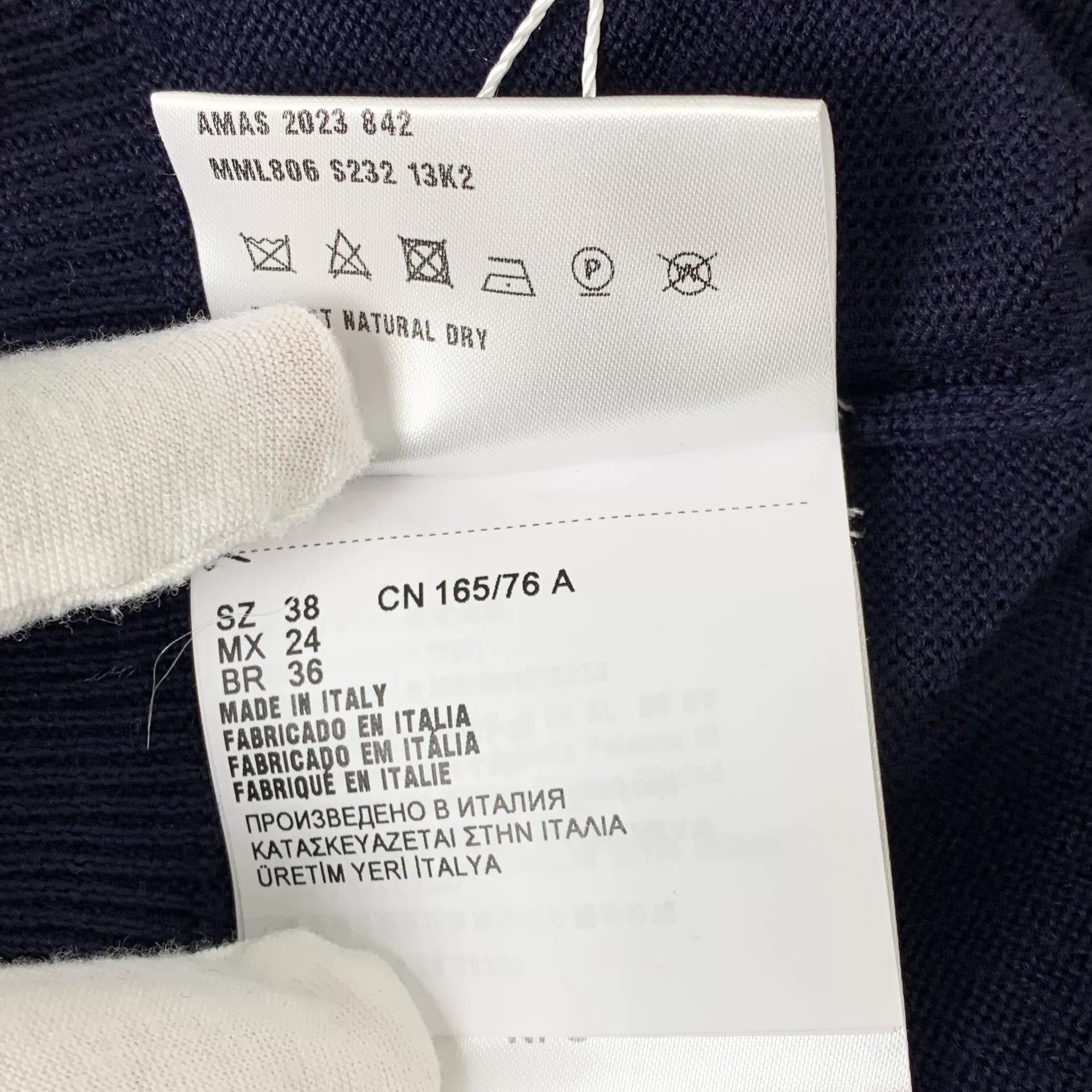 Miu Miu miu miu navy logo knit sweater Size US S / EU 44-46 / 1 - 8 Thumbnail