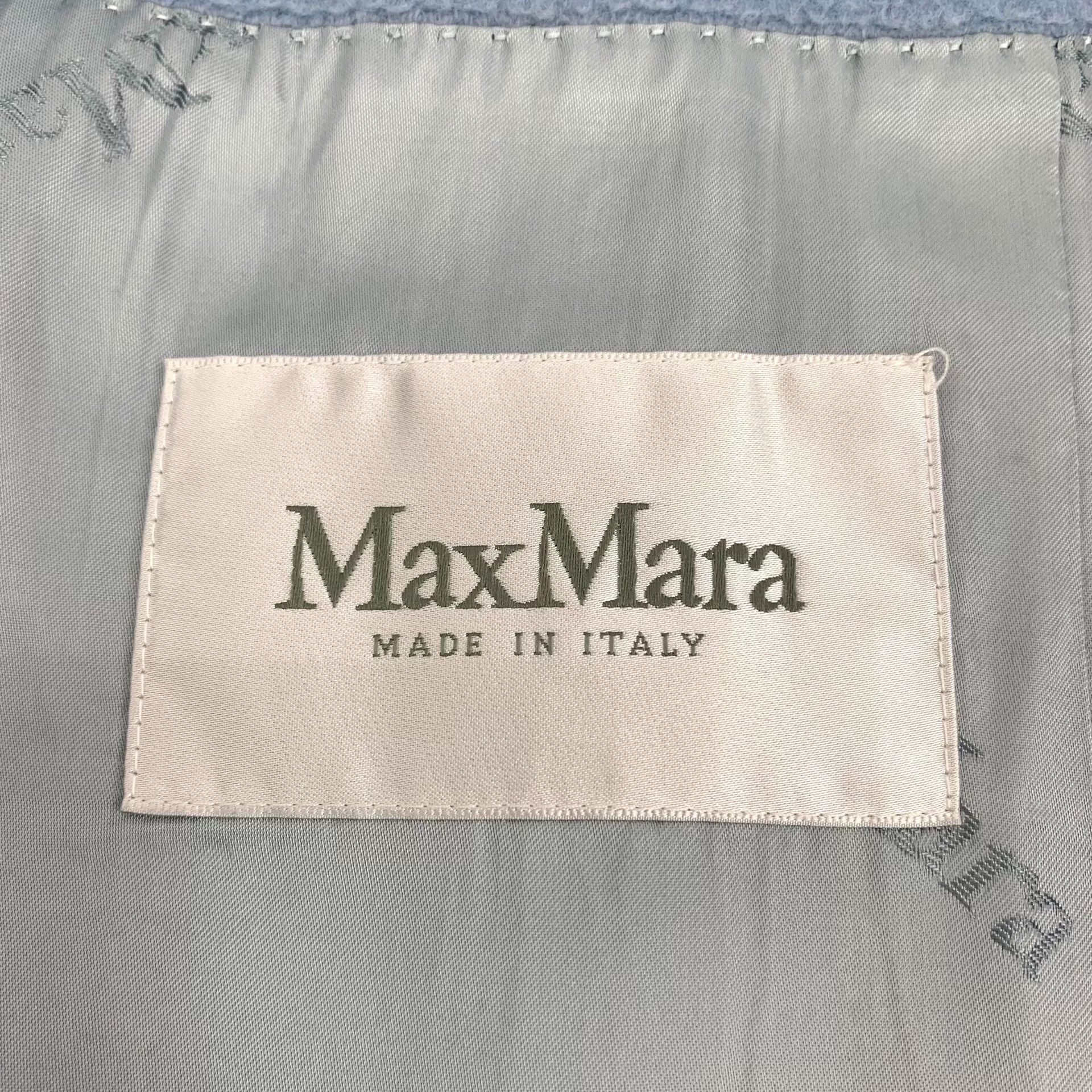 Max Mara maxmara blue hooded long sleeve coat Size US XXS / EU 40 - 5 Thumbnail