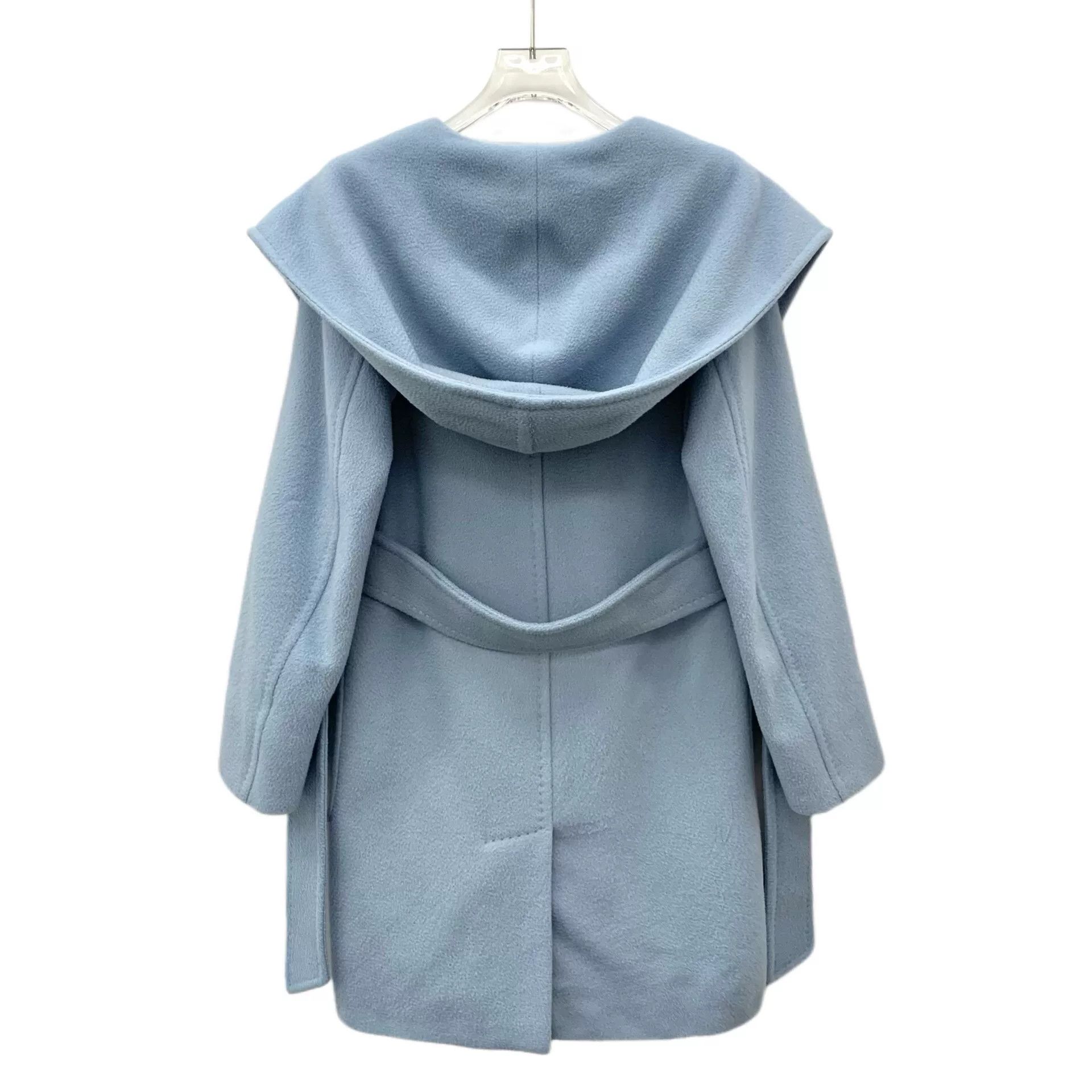 Max Mara maxmara blue hooded long sleeve coat Size US XXS / EU 40 - 2 Thumbnail