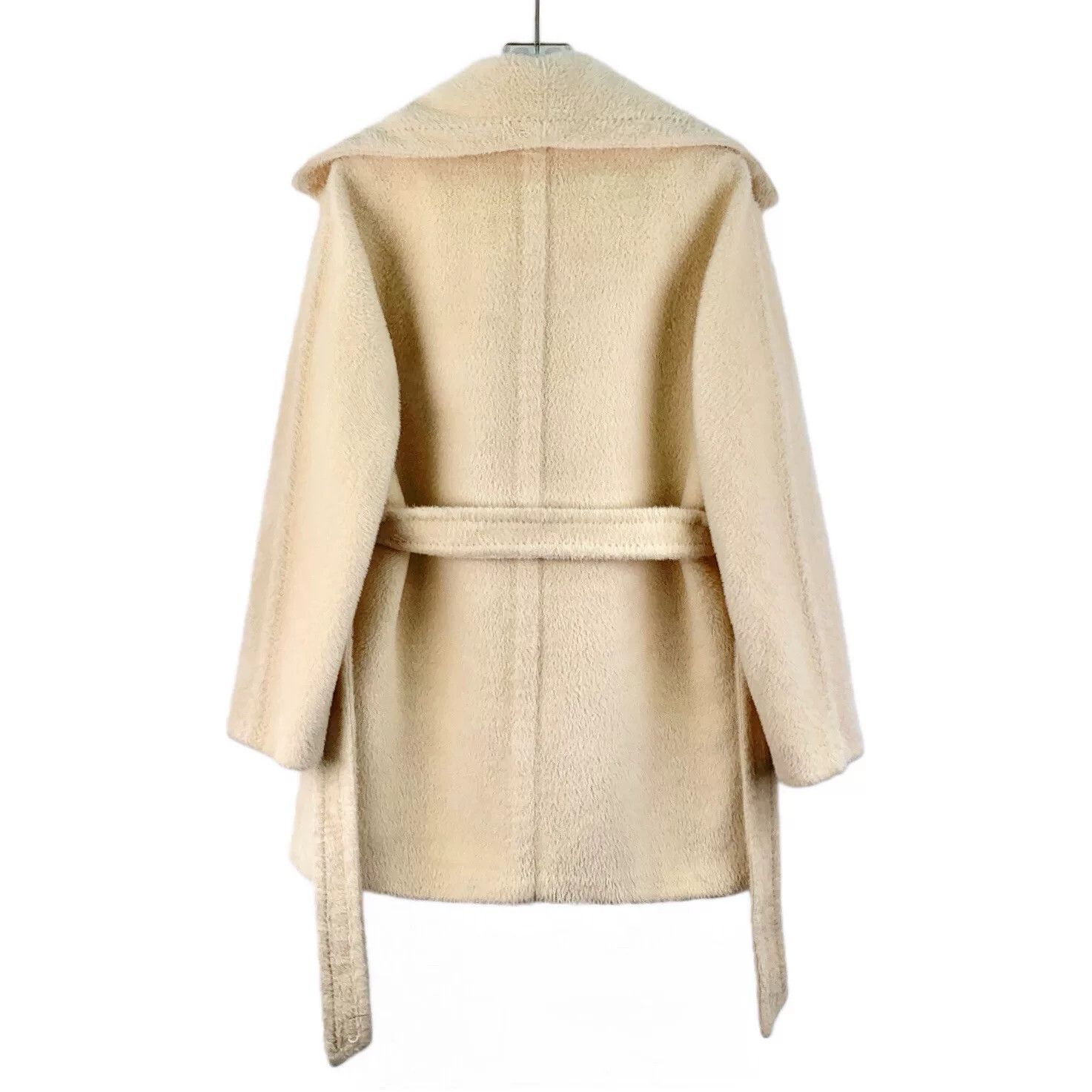 Max Mara beige long-sleeve belted coat by Maxmara Size US XS / EU 42 / 0 - 2 Thumbnail